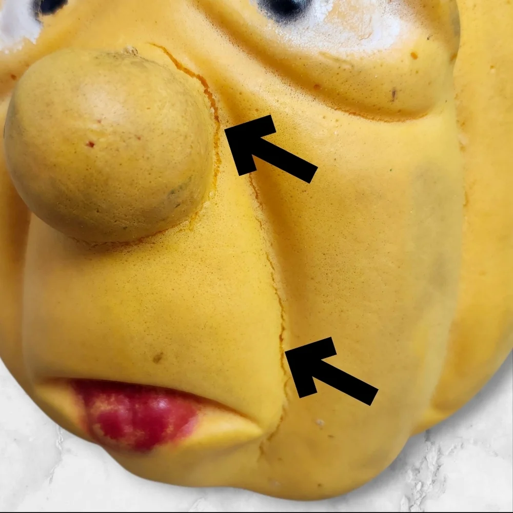 Vintage Halloween Squish Head